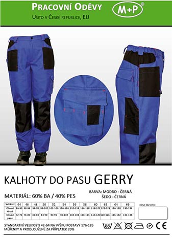 Kalhoty do pasu Gerry